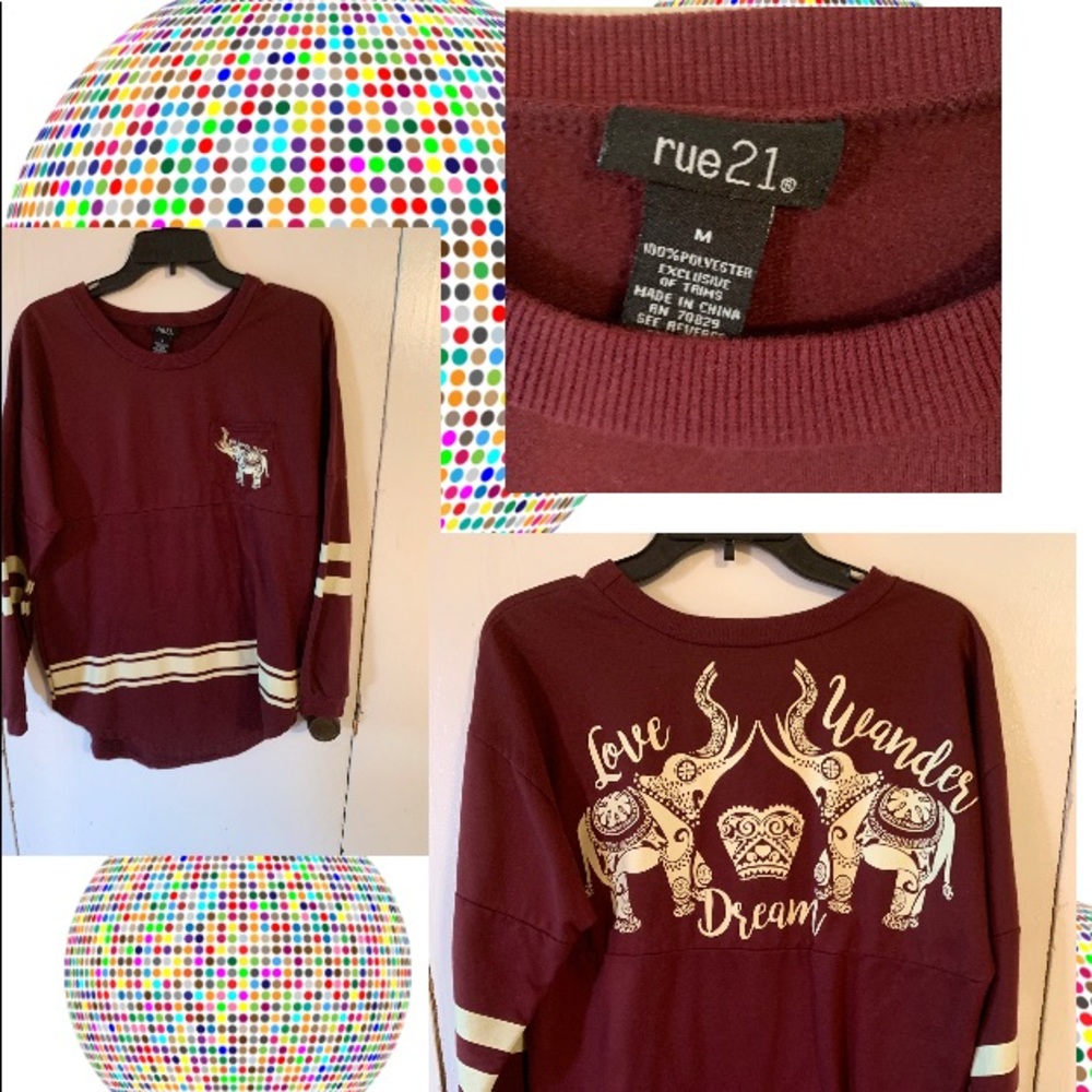 Rue 21 “ Love Wonder Dream” sweater